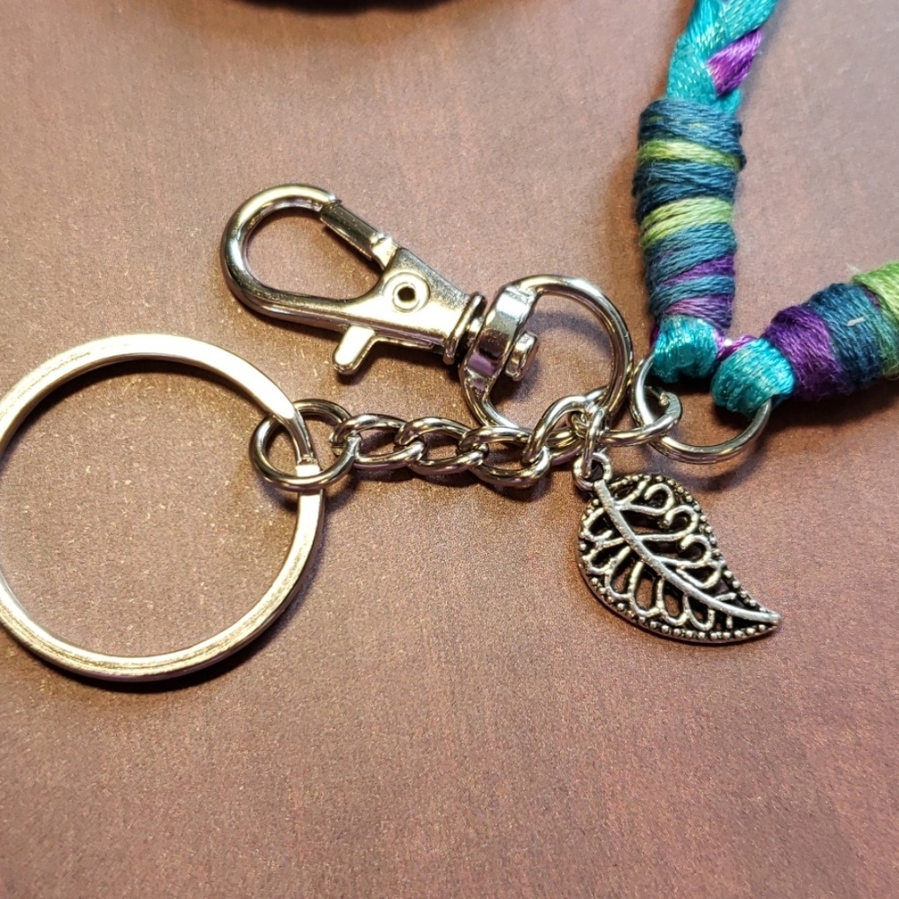 🧵3/$14 - Handmade Ribbon & Charm Lanyard - Picture 2 of 3